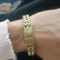 دستبند استیل رولکس طلایی