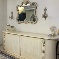 آیینه و‌ کنسول کامل چوب