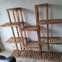 پایه گلدون چوبی دست ساز