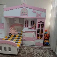سرویس تخت دو طبقه (طرح کلبه مخصوص خاله بازی)