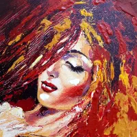 تابلو نقاشی با کنوس الیاف طبیعی|تابلو، نقاشی، عکس|رشت, پل تالشان|دیوار