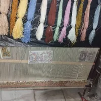 فرش دستباف نیمه کاره کاشان|گلیم، جاجیم، گبه|مراغه, |دیوار