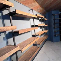 قفسه چوبی و فلزی مناسب دکور مغازه|فروشگاه و مغازه|نوشهر, |دیوار