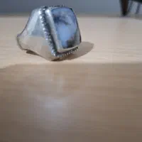 فروش انگشترنقره با سنگ شجر زیبا|جواهرات|رشت, گیل|دیوار