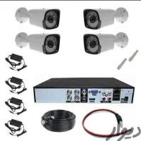 4عدد دوربین مداربسته با دستگاه 5مگ هارد 500گیگ