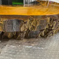 میز چوب گردو با پایه های فلزی|میز و صندلی غذاخوری|قائمشهر, |دیوار