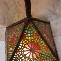 لوستر طرح گره چینی هنر دست|لوستر و چراغ آویز|اصفهان, شاهزاده ابراهیم|دیوار