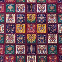 فرش نفیس ایرانی با طرح شبکهای|فرش|گرگان, |دیوار