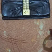 کیف دستی چرم قهوه ای