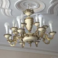 لوستر 8شاخه 16شعله در حد نو