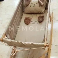 ننو طرح خرگوش همراه تشک و متکا محکم و مقاوم