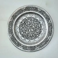 سینی مسی قلمکاری هفتاد ساله