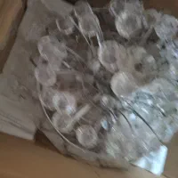 لوستر تمام کریستال با گوی ایتالیایی نشکن|لوستر و چراغ آویز|مشهد, آزادشهر|دیوار