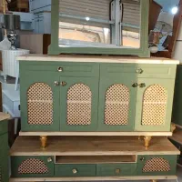 آینه کنسول بلوط