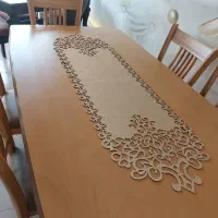 رومیزی چرم اکلیلی خارجی با آستر نمدی|پرده، رانر، رومیزی|رشت, گلباغ نماز|دیوار