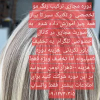 اموزش مجازی رنگ مو و تکنیک فقط ۵۰۰هزارتومن|خدمات آموزشی|اهواز, کیانپارس |دیوار