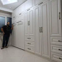 تخت کمجا و کمددیواری مدل براق اینه‌ای تخت وکمد mwt|تخت و سرویس خواب|تهران, حسن‌آباد|دیوار