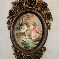 ست تابلو وکوسن فرانسوی