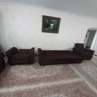 مبل ۷ نفره تخت خواب شو|مبلمان خانگی و میز عسلی|همدان, |دیوار