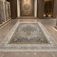 فرش رنگارنگی طرحی نوین با تار و پود محکم