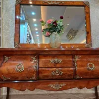 آیینه کنسول برنزکاری جنس مازول کاملا نو