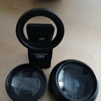 لنز دوربین ماکرو و پایه چراغ