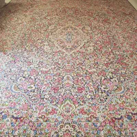 یک جفت فرش ۱۲ متری کرمان نقش هزار گل ۸۰ جفت انتیک|فرش|تهران, قلهک|دیوار