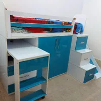 تخت دوطبقه (یک نفره) کودک و نوجوان