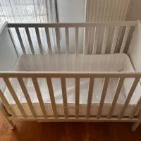 تخت کودک نوزاد ایکیا sundvik همراه گارد محافظ تخت|تخت و صندلی بچه|تهران, دریاچه شهدای خلیج فارس|دیوار