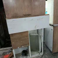 کابینت فلزی کارکرده ۳متری بهمراه یک عدد بوفه|مصالح و تجهیزات ساختمان|اندیمشک, |دیوار