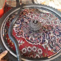 لاستیک دوچرغ وتعدادی لوازم رینگ