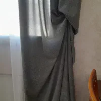 پرده حریر اسکاجی با کنار پرده نو هنوز شسته نشده|پرده، رانر، رومیزی|اصفهان, شاه پسند|دیوار