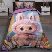 سرویس روتختی و روبالش مخمل عروسکی