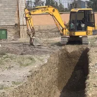 خاکبرداری بیل مکانیکی کمپرسی۱۰چرخ بابکت مینی بیل