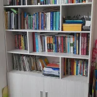 کتابخانه سالم و تمییز|کتابخانه، شلف، قفسه‌های دیواری|تهران, باغ فیض|دیوار