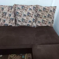 مبل چرم و پارچه در حد نو|مبلمان خانگی و میز عسلی|گرگان, |دیوار