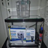 آکواریوم شیشه خم باکلیه متعلقات