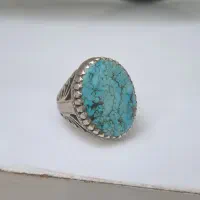 انگشتر فیروزه رکاب نقره
