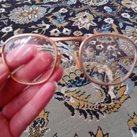 عینک طلای انگلیسی فریم کهربا|کلکسیون اشیاء عتیقه|اصفهان, پروین|دیوار