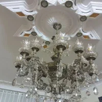 لوستر برنجی ۸ شاخه ایی دوبل