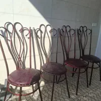 صندلی فرفوژه همراه با میز ناهارخوری