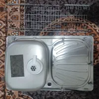 فروش سینک کارکرده توکار(۱متر) و آبچکان ۱متری|آب‌چکان و نظم‌دهنده ظروف|سهند, |دیوار