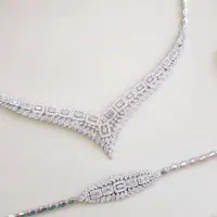 سرویس ست نقره دستبند گردنبند گوشواره( نقره حمیدی|بدلیجات|تبریز, |دیوار