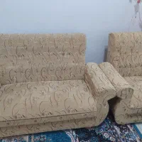 فروش مبل هفت نفره کاملا سالم به خاطر تغییر دکور|مبلمان خانگی و میز عسلی|رشت, سلیمانداراب|دیوار