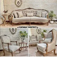 مبل۷نفره مدل راشل+۳تیکه میزوعسلی چوبی