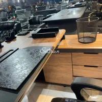 مبلمان اداری مشکی رگه|دفتر کار|کرج, کارخانه قند|دیوار