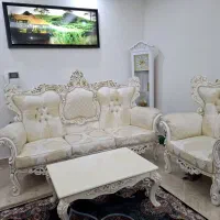 مبل 7نفره کاملا نو همراه با میزناهار خوری،تمام چوب|مبلمان خانگی و میز عسلی|تهران, سازمان آب|دیوار