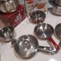 تعدادی قابلمه استیل و ظروف ارکوپال خارجی|ظروف پخت‌وپز|تهران, بهار|دیوار