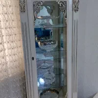 بوفه چوبی سفید استخوانی