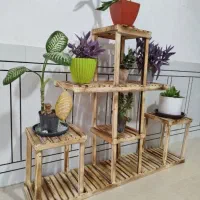 استند گل چوبی